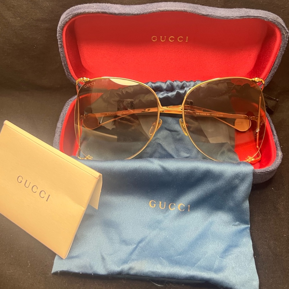 Gucci Women’s GG 0252S Oversized Sunglasses